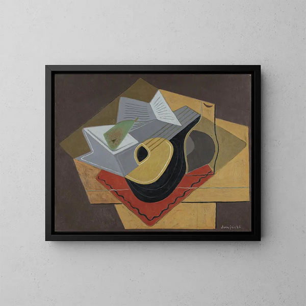 La Mandoline noire - Juan Gris — indrammet kunstværk på væggen