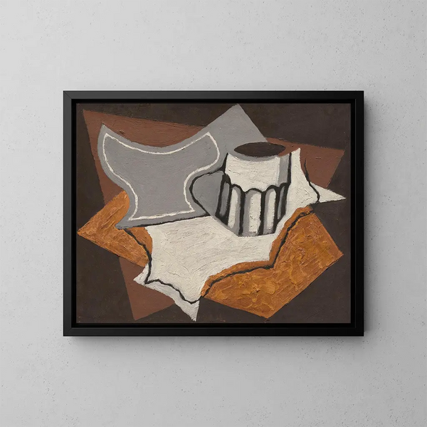 Le gobelet - Juan Gris — indrammet kunstværk på væggen