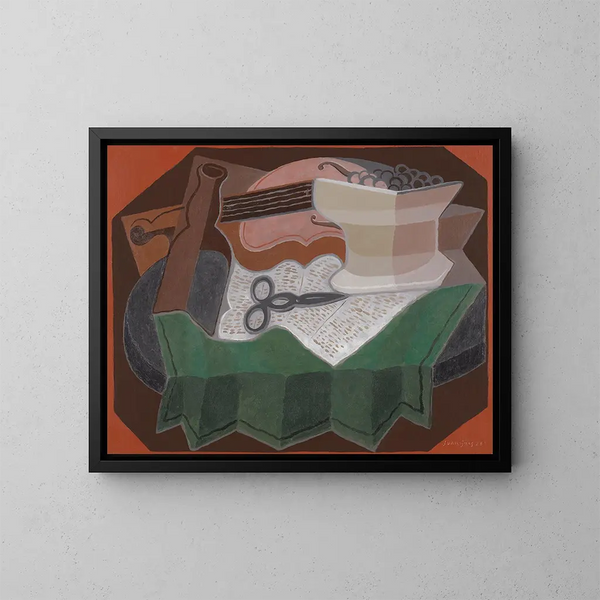 Les Ciseaux - Juan Gris — indrammet kunstværk på væggen