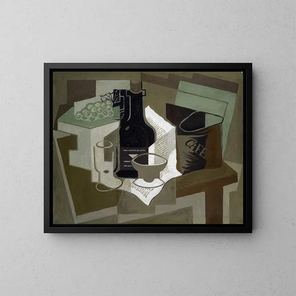 Le Sac de café - Juan Gris — indrammet kunstværk på væggen