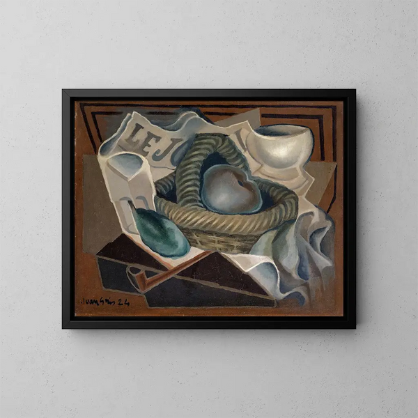 Le Panier - Juan Gris — indrammet kunstværk på væggen