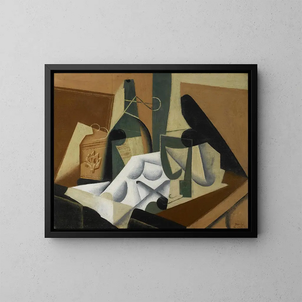 La nappe blanche - Juan Gris — indrammet kunstværk på væggen
