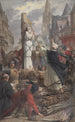 Jeanne d'Arc sur le bûcher - Jules-Eugène Lenepveu — visning af kunstværket