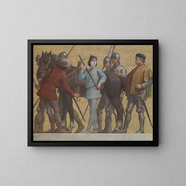 La vie de Jeanne d'Arc - Jules-Eugène Lenepveu — indrammet kunstværk på væggen