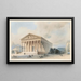 Vue de la Madeleine Paris - Jules-Frédéric Bouchet — indrammet kunstværk på væggen
