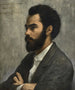 Portrait af maleren emaljemager Alfred Garnier - Jules Bastien-Lepage — visning af kunstværket