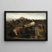 La Récolte du colza - Jules Breton — indrammet kunstværk på væggen
