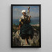 La fileuse de lin - Jules Breton — indrammet kunstværk på væggen