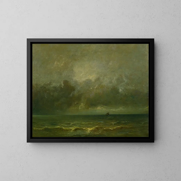 Le calme avant la tempête - Jules Dupré — indrammet kunstværk på væggen