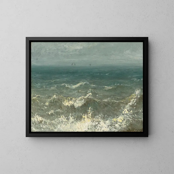 Full Sea - Jules Dupré — indrammet kunstværk på væggen