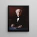 Portrait af Étienne Arago 1802-1892 forfatter og politiker - Jules Emmanuel Valadon — indrammet kunstværk på væggen
