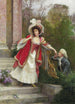 De elskende - Jules Girardet — visning af kunstværket