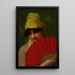 L'éventail rouge - Jules Joseph Lefebvre — indrammet kunstværk på væggen