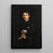 Portrait af en gentleman - Jules Marie Sevestre — indrammet kunstværk på væggen