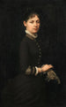 Portrait af en dame - Jules Marie Sevestre — visning af kunstværket