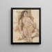 Éliane - Jules Pascin — indrammet kunstværk på væggen