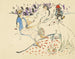 Kvinde med sin hund og nøgen - Jules Pascin — visning af kunstværket