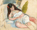 Kvinde i strakt position - Jules Pascin — visning af kunstværket