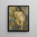 Unge kvinde sidder - Jules Pascin — indrammet kunstværk på væggen