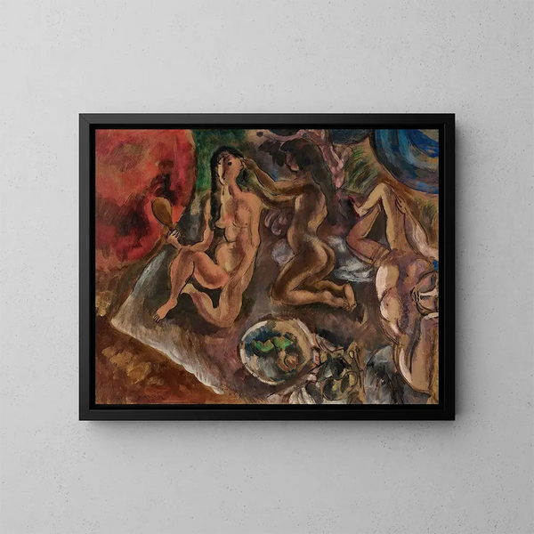La toilette aux tropiques - Jules Pascin — indrammet kunstværk på væggen