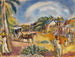 Landskab med figurer og vogn - Jules Pascin — visning af kunstværket
