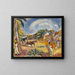 Landskab med figurer og vogn - Jules Pascin — indrammet kunstværk på væggen