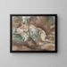 Le repos du modèle - Jules Pascin — indrammet kunstværk på væggen