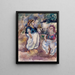 Les Tunisiennes - Jules Pascin — indrammet kunstværk på væggen