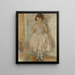 Portræt af en ung pige - Jules Pascin — indrammet kunstværk på væggen
