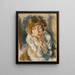 Portrait af Hermine David - Jules Pascin — indrammet kunstværk på væggen