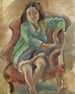 Simone Dalal ung pige i en hyrdedrakt - Jules Pascin — visning af kunstværket