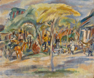 Landskab fra Syd - Jules Pascin — visning af kunstværket