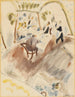 To mænd, der spiser middag - Jules Pascin — visning af kunstværket