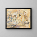 Kvinde med en barnevogn - Jules Pascin — indrammet kunstværk på væggen