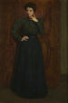 La robe verte - Julian Alden Weir — visning af kunstværket