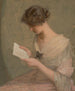 La lettre - Julian Alden Weir — visning af kunstværket
