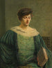 Kvinde der læser - Julian Alden Weir — visning af kunstværket