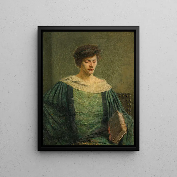 Julian Alden Weir - Woman Reading.webp
