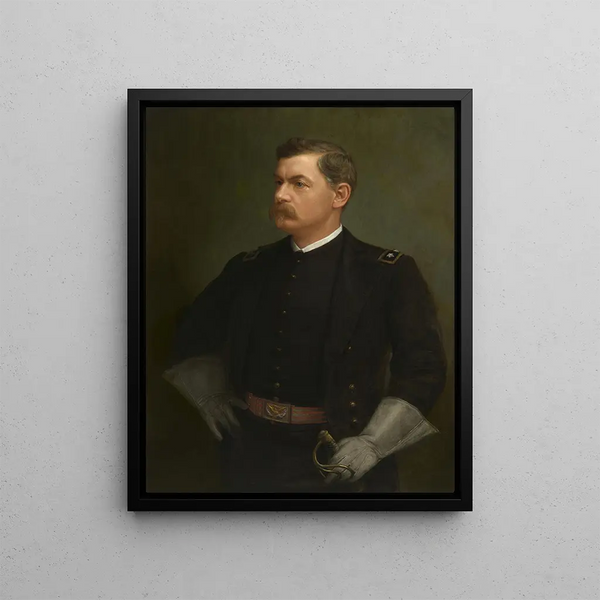 George Brinton McClellan - Julian Scott — indrammet kunstværk på væggen