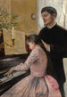 La leçon de piano - Julie Delance-Feurgard — visning af kunstværket