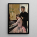 La leçon de piano - Julie Delance-Feurgard — indrammet kunstværk på væggen