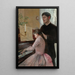 La leçon de piano - Julie Delance-Feurgard — indrammet kunstværk på væggen