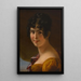 Portrait af Adèle Foucher - Julie Hugo — indrammet kunstværk på væggen