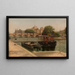 Le Pont-Neuf set fra Quai du Louvre - Julien Hippolyte Flandrin — indrammet kunstværk på væggen