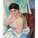 Reproduktion af maleriet Juliette Assise au Fauteuil - Suzanne Valadon