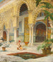 La cour de l'Alhambra - Julio Montenegro — visning af kunstværket