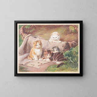 Julius Adam the elder - Spielende Katzen.webp