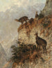 Chamois i bjergene - Julius Arthur Thiele — visning af kunstværket
