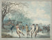 Patineurs sur le Serpentine dans Hyde Park - Julius Caesar Ibbetson | Reproduction — visning af kunstværket