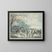 Patineurs sur le Serpentine dans Hyde Park - Julius Caesar Ibbetson | Reproduction — indrammet kunstværk på væggen